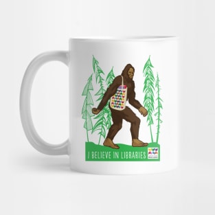 Sasquatch I Believe in Libraries Mug